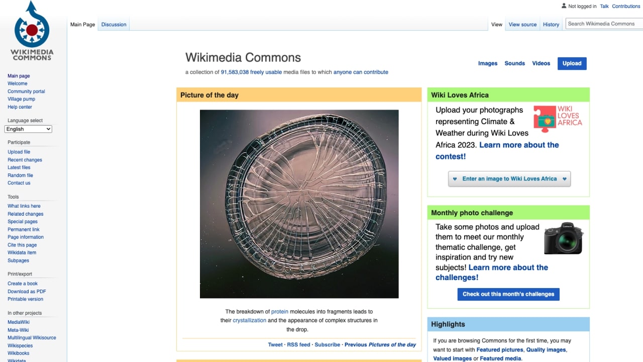 Wikimedia Commons Best free public domain picture websites 11