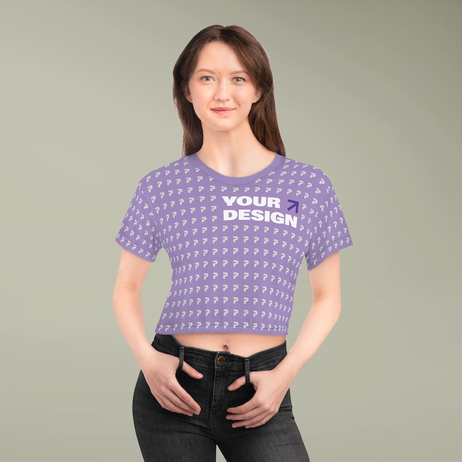 Crop Tee with design 10 Best shirts for sublimation printing 8